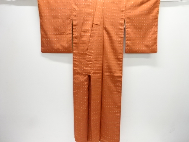  大正ロマン　文字模様織り出し着物